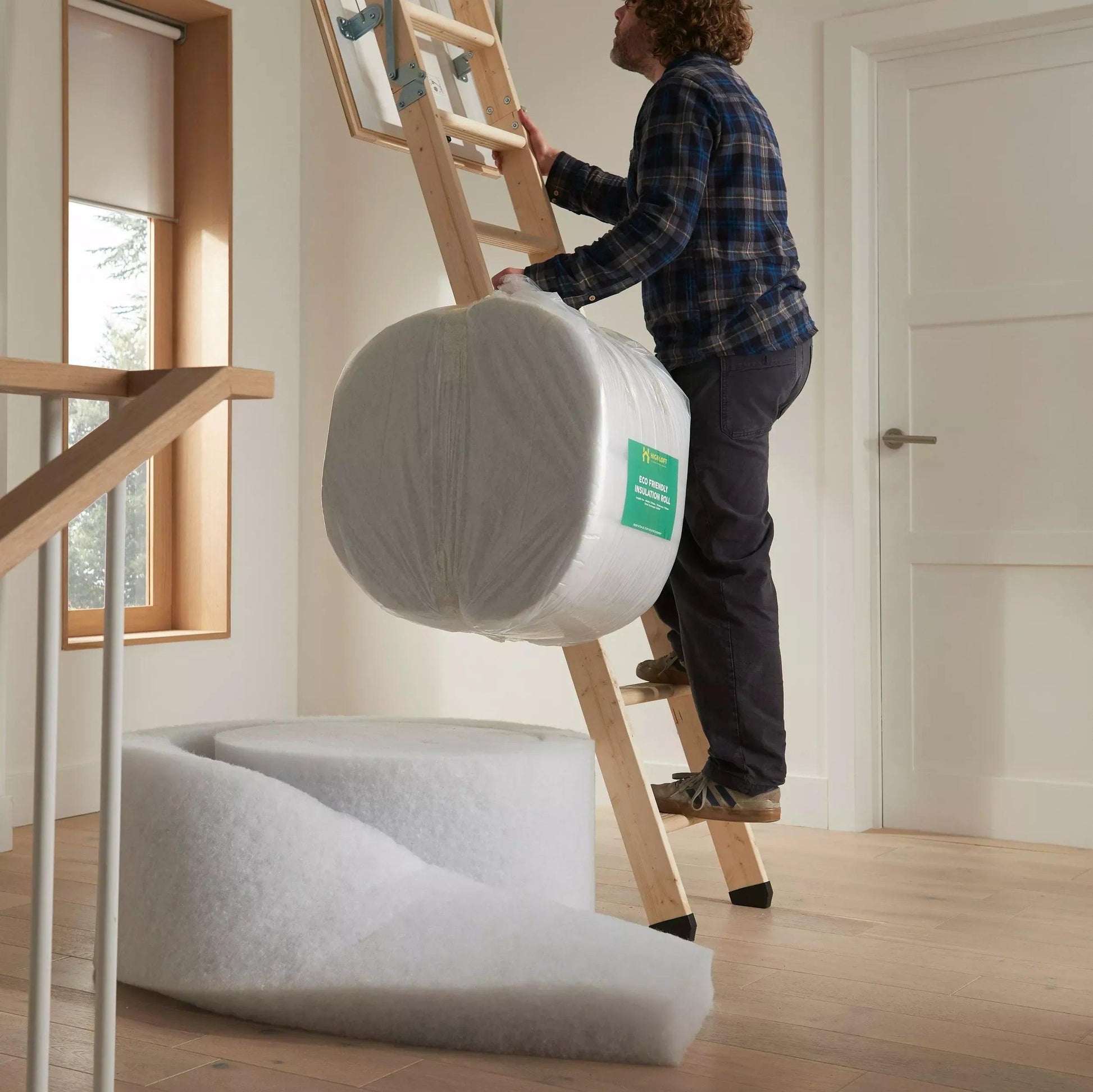 740mm Loft Insulation Eco Friendly Itch Free Thermal Loft Insulation Rolls HighLoft